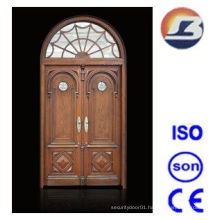 Luxurious Villa Meranti Wooden Door with Glass Design